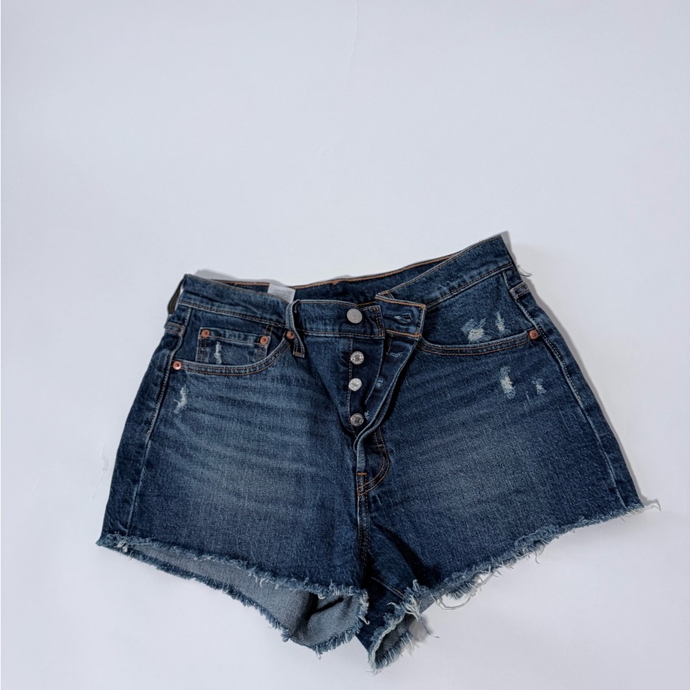 Levi's Dark Blue Jean Shorts
